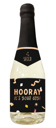 Secco-Flasche 0,2l Hooray