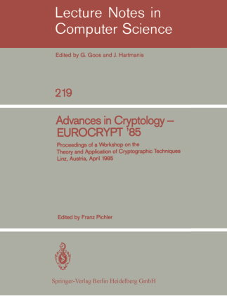 Advances in Cryptology - EUROCRYPT '85