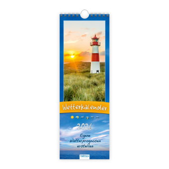 Trötsch Streifenkalender Wetterkalender 2026 Notizkalender