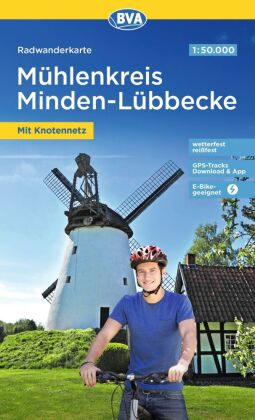 BVA Radwanderkarte Mühlenkreis Minden-Lübbecke 1:50.000