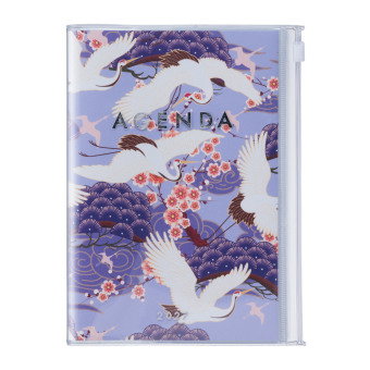 Mark's 2026/2027 Diary B6 Japan, Birds Purple