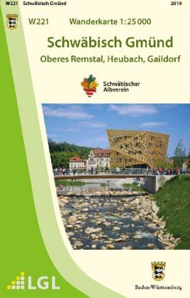Topographische Wanderkarte Baden-Württemberg Schwäbisch Gmünd