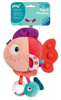 Play+ Pop-it Piranha (rot) - ab 0 Monate