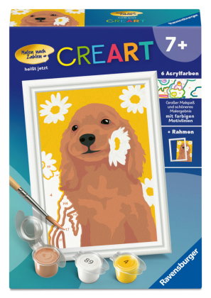 CreArt, Malen nach Zahlen Kinder - Cocker Spaniel Sunny