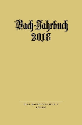 Bach-Jahrbuch 2018