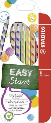 Ergonomischer Buntstift für Linkshänder - STABILO EASYcolors - mit 6 verschiedenen Farben
