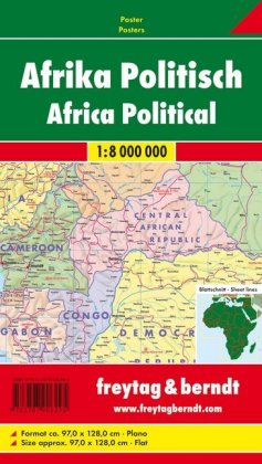 Afrika physisch-politisch