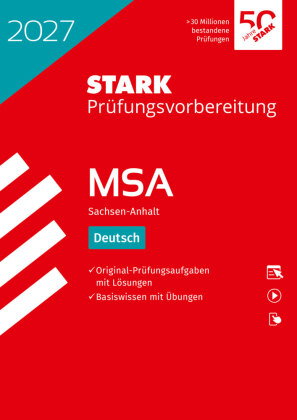 STARK Deutsch - MSA (Mittlerer Schulabschluss) 2027 Sachsen-Anhalt - Prüfungsvorbereitung, m. 1 Buch