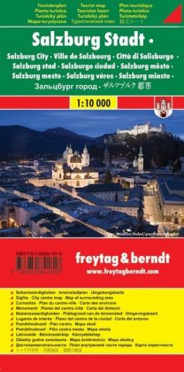 Freytag & Berndt Stadtplan Salzburg, Touristenplan. Salzburg, Tourist map. Salisburgo, Pianta turist