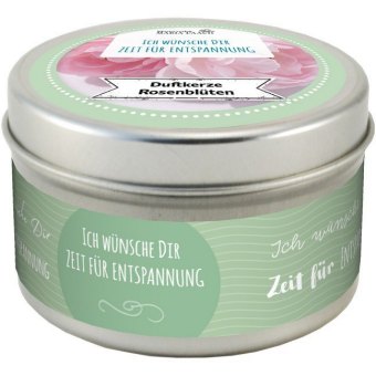Duftkerze Ich wünsche Dir Zeit für Entspannung