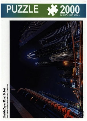 CALVENDO Puzzle Sheikh Zayed Road | 2000 Teile Lege-Größe 90x67cm Foto-Puzzle für glückliche Stunden