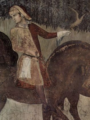 Ambrogio Lorenzetti - Auswirkungen der guten Regierung auf dem Land, Detail: Jäger - 500 Teile (Puzz