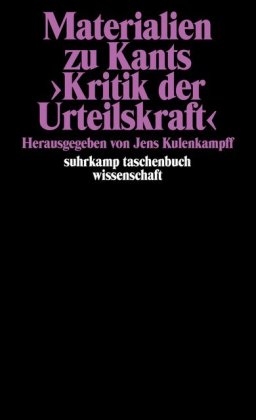 Materialien zu Kants >Kritik der Urteilskraft<