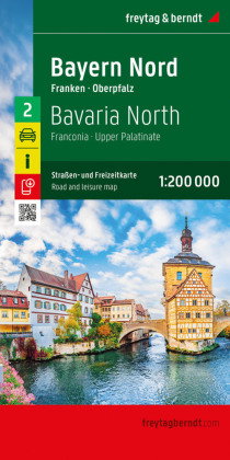 freytag & berndt Straßenkarte Bayern Nord - Franken - Oberpfalz 1:200.000