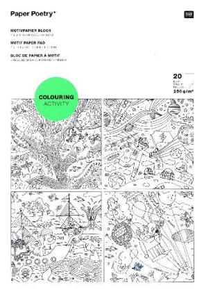 Motivpapierblock, Colouring Activity