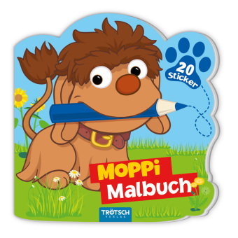TRÖTSCH - Unser Sandmännchen Moppi Mini-Malbuch mit Stickern| Ab 3 Jahren