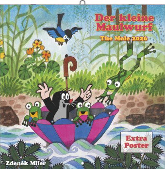 N Neumann - Der kleine Maulwurf 2026 - Broschürenkalender 30x30 cm (offen 30x60 cm) mit 12 Monatsblä