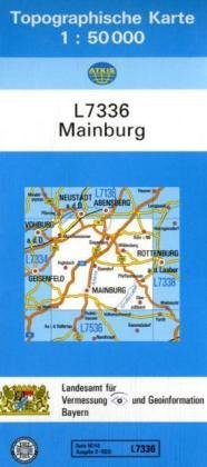 Topographische Karte Bayern Mainburg