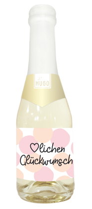 Hugo-Flasche 0,2l Herzlichen Glückwunsch