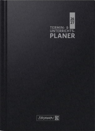 Termin- & Unterrichtsplaner 2026/2027 A4, Kunststoff, schwarz
