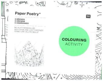 Kronen, Colouring Activity, 5 Stück