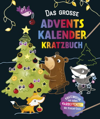 Das große Adventskalender Kritzel-Kratzel Buch