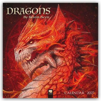 Dragons by Kerem Beyit - Drachen von Kerem Beyit 2027 - Original Flame Tree Publishing-Kalender [Kal