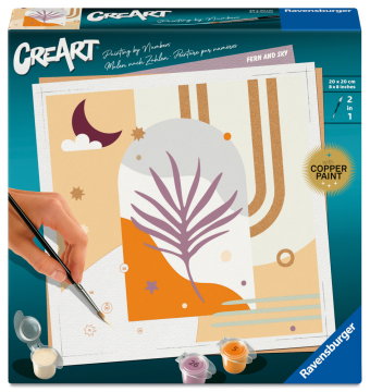 CreArt, Malen nach Zahlen Adults Trend - Farn