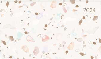 Ladytimer Pad Terrazzo 2024 - Taschen-Kalender 15,6x9 cm - Fliesen - Weekly - 128 Seiten - Notiz-Buc