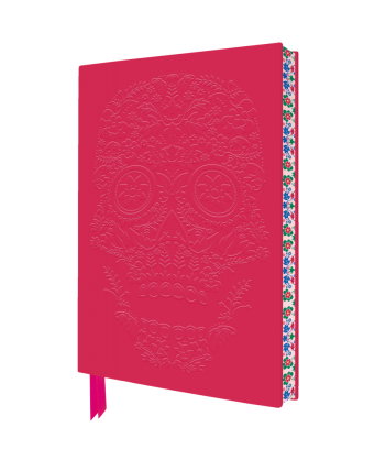 Exquisit Premium Notizbuch DIN A5: Floral bemalter Sugar Skull
