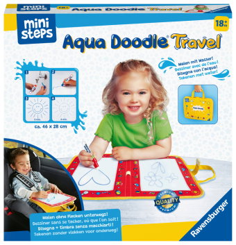 Ravensburger ministeps 4179 Aqua Doodle Travel - Erstes Malen für unterwegs - Fleckenfreier Malspaß