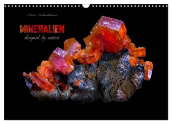 MINERALIEN designed by nature (Wandkalender 2024 DIN A3 quer), CALVENDO Monatskalender