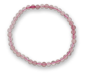 Rosenquarz Edelsteinarmband 3-4mm, J748-09