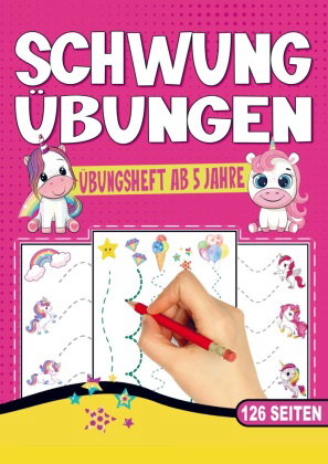 Schwungübungen Einhorn für Mädchen
