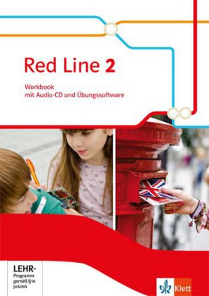 Red Line. Ausgabe ab 2014 - 6. Klasse, Workbook mit Audio-CD und CD-ROM. Bd.2