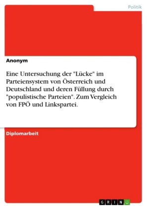 Eine Untersuchung der "Lücke" im Parteiensystem von Österreich und Deutschland und deren Füllung dur