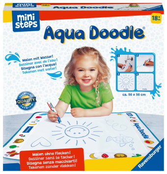 Ravensburger ministeps 4178 Aqua Doodle - Erstes Malen für Kinder ab 18 Monate, Malset für fleckenfr