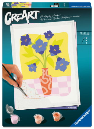 CreArt, Malen nach Zahlen Adults Trend - Blauglöckchen