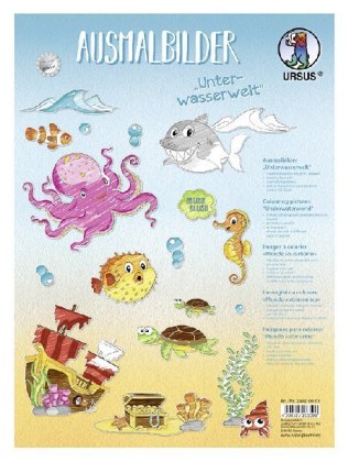 URSUS Ausmalbilder "Unterwasserwelt"