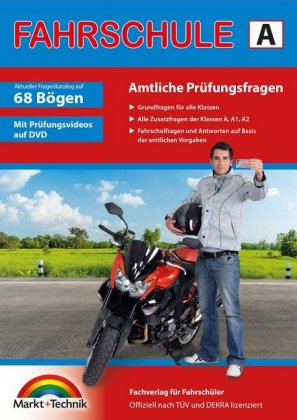 Führerschein Fragebogen Klasse A, A1, A2 - Motorrad Theorieprüfung original amtlicher Fragenkatalog