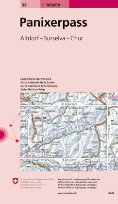 Landeskarte der Schweiz 38 Panixerpass