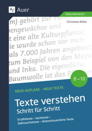 Texte verstehen - Schritt für Schritt Klasse 8-10