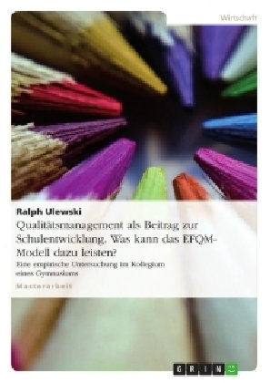 Qualitätsmanagement als Beitrag zur Schulentwicklung - Was kann das EFQM-Modell dazu leisten?