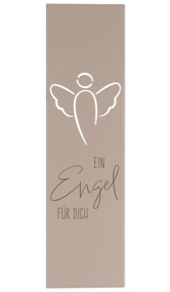 Edelstahltafel zum Aufhängen - Ein Engel für dich