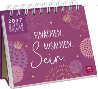 Mini-Wochenkalender 2027: Einatmen. Ausatmen. Sein.