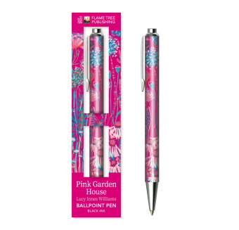Premium Kugelschreiber: Lucy Innes Williams, Pinkfarbenes Gartenhaus