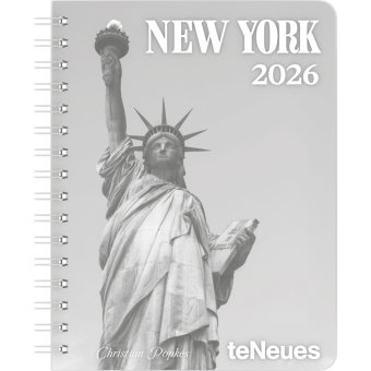 teNeues - New York Diary 2026 - Buchkalender & Taschenkalender 16,5x22 cm | Wochenkalender für New-Y