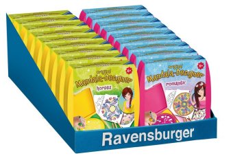 Ravensburger Mandala Designer Mini horses 29986, Zeichnen lernen für Kinder ab 6 Jahren, Zeichen-Set