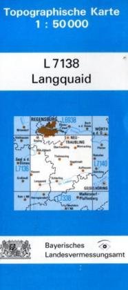 Topographische Karte Bayern Langquaid