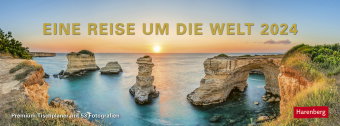 Eine Reise um die Welt Premium-Tischplaner 2024. Spiral-Tischkalender mit 53 Fotos von den schönsten